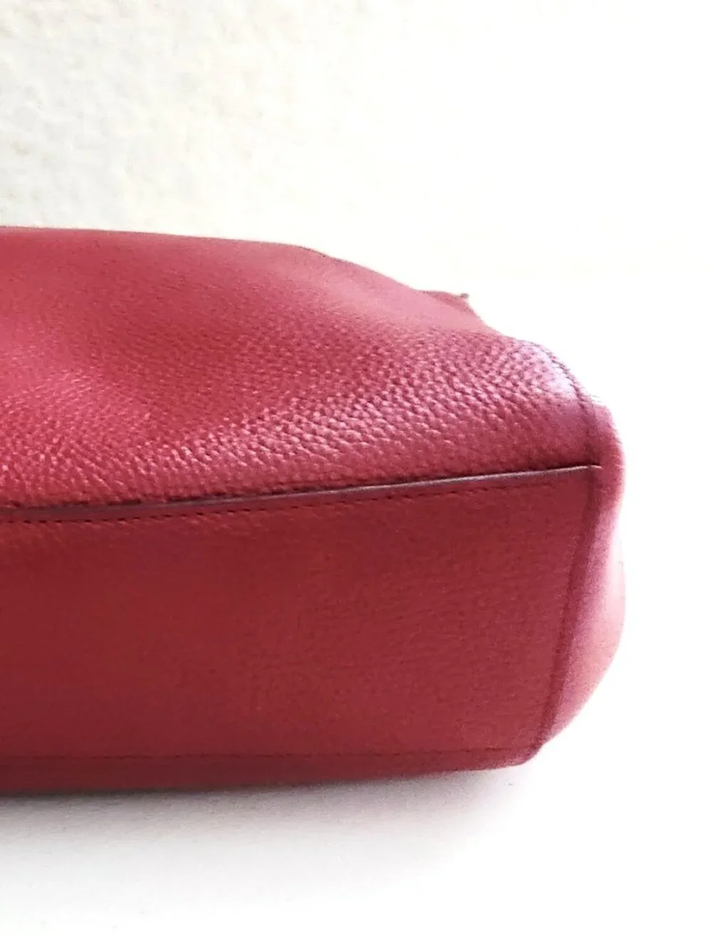 Like New Coach Prairie Deep Red Leather Shoulder Bag Purse
